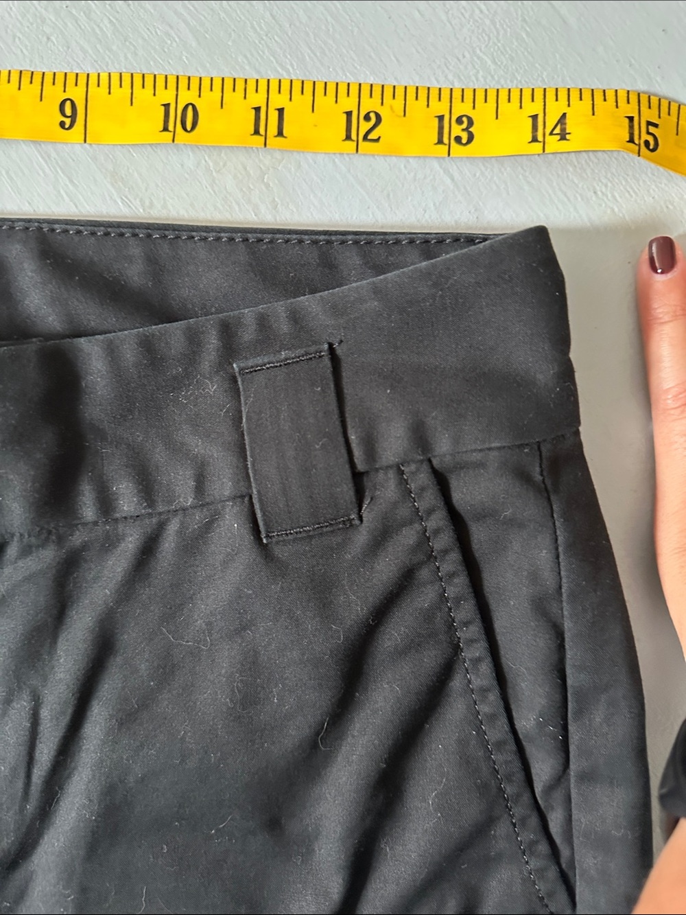 Y2K 2000s Black Tailored Capris Women’s 4 Office Siren Preppy Minimalist Chic - Picture 5 of 6